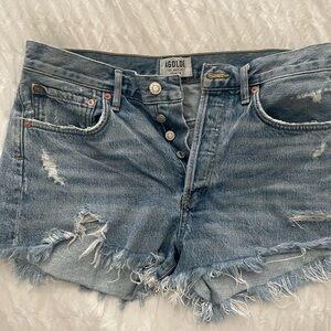 Algode Jean shorts premium denim by Agolde worn twice. Size 27